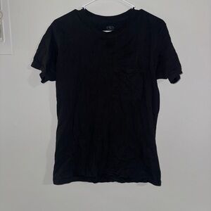 Athletic Works Men’s Small Black Heathered Pocket Tee
